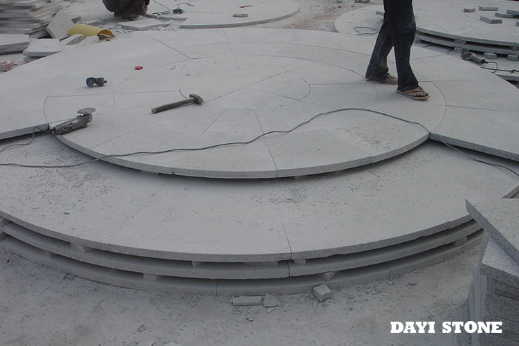 Paving Light Grey Granite G603 Top flamed others sawn D=270x3cm - Dayi Stone Paving Light Grey Granite G603 Top flamed others sawn D=270x3cm - Dayi Stone